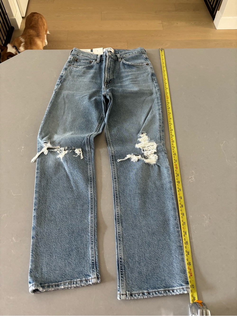 Agolde women’s Jeans NWT Wilder Mid Rise Comfort Straight in whiplash